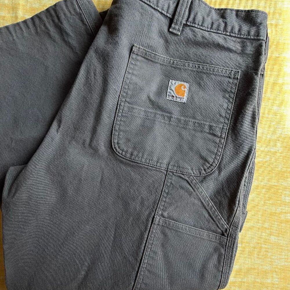 Carhartt Relaxed Fit Carpenter Pants 40x25 Smoky Grey Work Pants